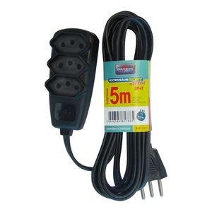 Extensão Sortida Legrand Daneva 2PxT 10A 5 M Preto