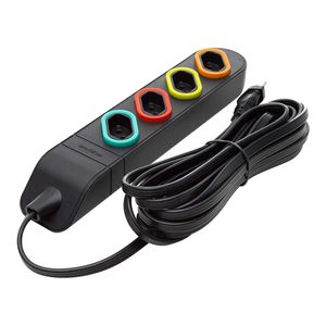 Extensão Multi Tomadas Legrand Daneva 2PxT 3 M Preto