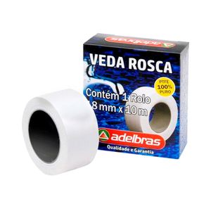 Fita Veda Rosca Adelbras 18 MM X 10 M Branco