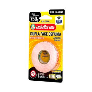 Fita Dulpa Face Adelbras Fixapro Branca 12mmx2m