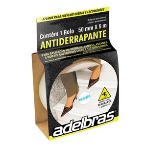Fita Antiderrapante Adelbras 50mmx5M Preta