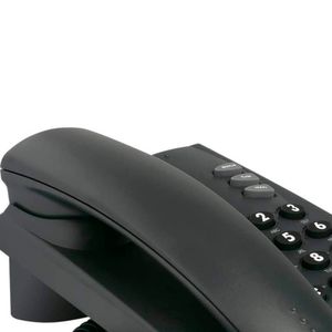 Telefone de Mesa e Parede com Fio Pleno Intelbras 3 funções Flash e 3 Volumes de Campainha Preto