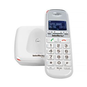 Telefone sem Fio Intelbras TS63V Branco