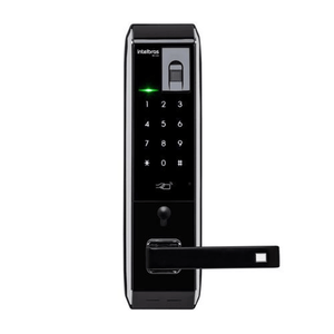 Fechadura Digital de Embutir com Maçaneta e Biometria Preto - FR330 - Intelbras