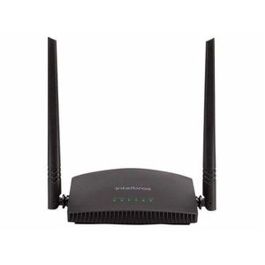 Roteador Wireless com 2 antenas 4 portas 300Mbps Preto - RF-301K - Intelbras