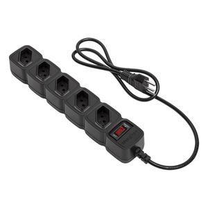 Protetor Eletrônico Intelbras com 5 Tomadas EPE 205 Preto