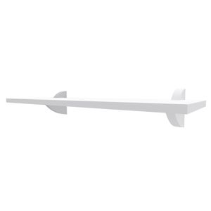 Prateleira Multivisão Mdp com Suporte 20x80 CM Branco