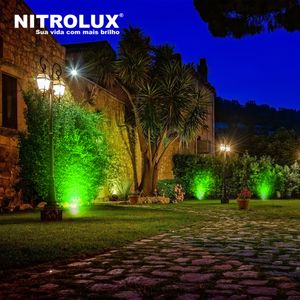 Espeto Led Nitrolux Lgp07V 7w Bivolt Luz Verde