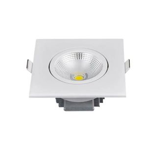 Spot LED de Embutir Quadrado 3W Luz Amarela 3000K Bivolt - 2162 - Nitrolux