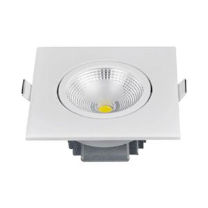 Spot LED de Embutir Quadrado NX03R 3W Luz Branca 6500K Bivolt - 2161 - Nitrolux