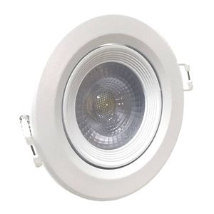 Spot de Embutir Redondo 5W Luz Amarela 3000K Branco Bivolt - Nl05r - Nitrolux