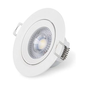 Spot de Embutir Redondo 5W Luz Amarela 3000K Branco Bivolt - Nl05r - Nitrolux