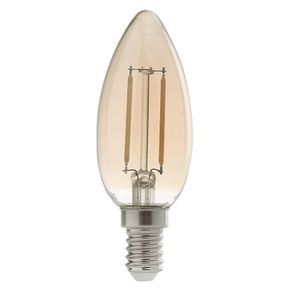 Lâmpada LED em Filamento E14 4W B35 Luz Amarela 2200K Bivolt - 2440 - Nitrolux