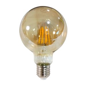 Lâmpada LED em Filamento E27 Luxmundo G95 6W Luz Amarela 2200K Bivolt - Nitrolux