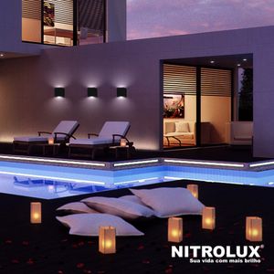 Arandela Al10 6W 3000K Preta - Nitrolux
