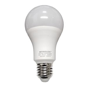 Lâmpada de Led Bulbo Bivolt Branca A60 14W E27 6500K - 5137 - NItrolux