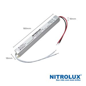 Fonte para Perfil 2A 12V 24W - Nitrolux
