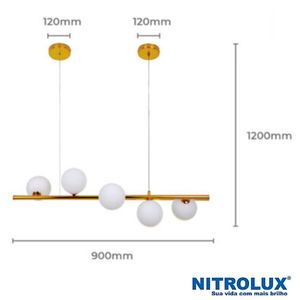 Pendente Molecular LM002 G9X5 - 5196 - Nitrolux