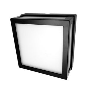 Arandela Externo Abs Preto Led 8W 3000K Alq03 Nitrolux