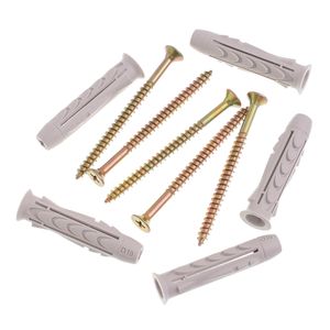 Bucha Bemfixa Shark 10Mm C/ Parafuso Fenda Phillips Cabeca Chata