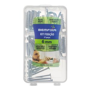 Kit Fixação Bemfixa Parafusos Com Buchas 06 Mm