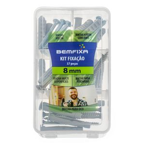 Kit Fixação Bemfixa Parafusos Com Buchas 08 Mm