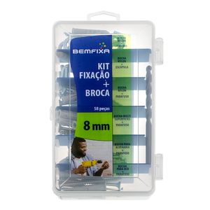 Kit Fixação Bemfixa 08 Mm Com Broca