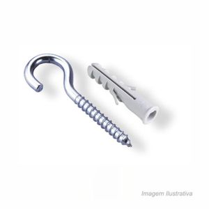 Gancho com Bucha Bemfixa SC 8 MM 4,4 X 70 Zincado