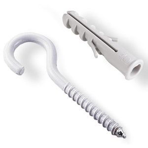 Gancho Bemfixa com Bucha 4,9 X 75 10 MM Branco