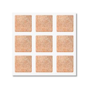 Protetor em Feltro Bemfixa Quadrado 9 Peças 30 X 30 MM Marrom