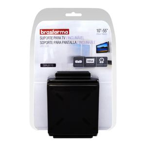 Suporte para TV Brasforma Inclinável SBRLB110 10 a 55" Preto