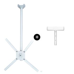 Suporte para TV Teto Brasforma SBRP150B 10" a 55" Branco