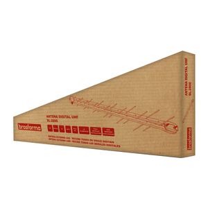 Antena Externa Log Digital Brasforma SL-2800V Elementos HDTV Cinza