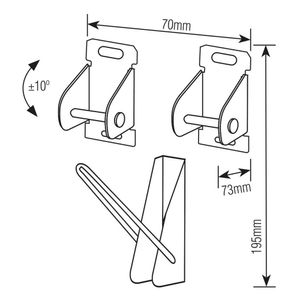 Suporte para TV Brasforma Universal Inclinável SBRUB910 10 a 85"