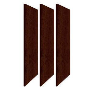 Kit Brasforma 3 Prateleiras 60x25 + 6 Suportes em PP - Chocolate - Linha Studio - K3SC60X25X1,5 UV