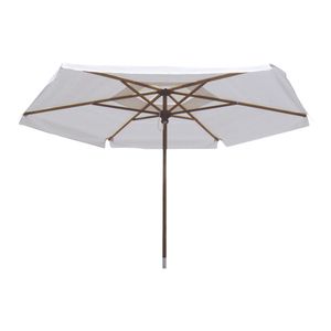 Ombrelone Central de Madeira sem Base Redondo Branco 2M - Bel