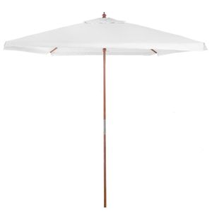 Ombrelone Central de Madeira Quadrado Branco 2,05M - Belfix