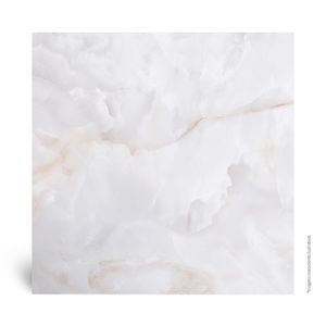 Porcelanato Marmorizado Polido Retificado Onix Bianco Tipo A 90X90CM - CD0599B1 - Biancogres