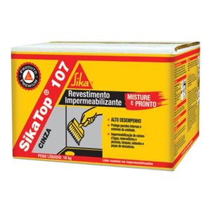 Impermeabilizante Sikatop 107 Cinza 18KG - Sika