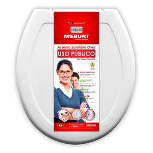 Assento Sanitário Mebuki Oval Uso Publico