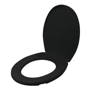 Assento Sanitário Mebuki Oval Max Preto