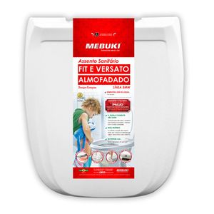 Assento Sanitário Almofadado Mebuki Oval Fit E Versato Branco