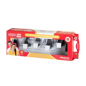 Kit de Acessórios para Banheiro Mebuki Max 5 Peças Preto