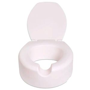 Assento Sanitário Almofadado Mebuki Oval Elevado de 13,5 cm Branco