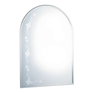 Espelho Cris Metal Floral Natural 47X66cm