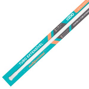 Tubo Extensível para Cortina Uzoo Multifuncional Branco Regulável 70-120 Cm Alumínio Pintado