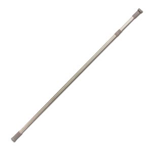 Tubo Extensível para Cortina Uzoo Multifuncional Branco Regulável 120 A 200 Cm Alumínio Polido