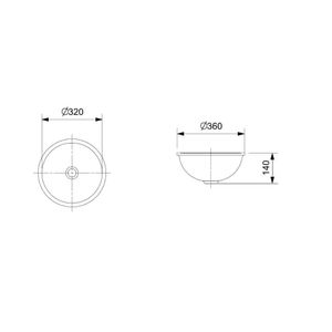 Cuba de Embutir Redonda 10129 Branca 36,5CM - Celite