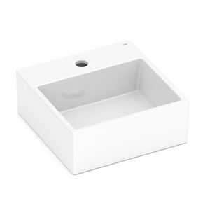 Cuba de Apoio Quadrada com Mesa Basic Q6 Branca 35X35CM - 1730680013300 - Celite