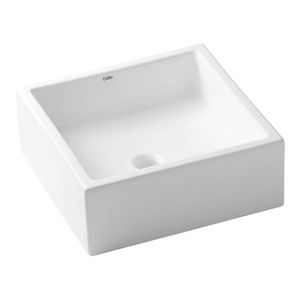Cuba de Apoio Quadrada Basic Q5 Branca 35X35CM - 1730490017300 - Celite